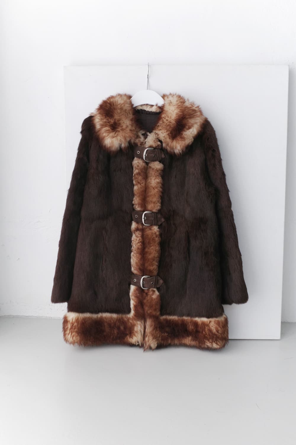 fox fur buckle coat 상품이미지1