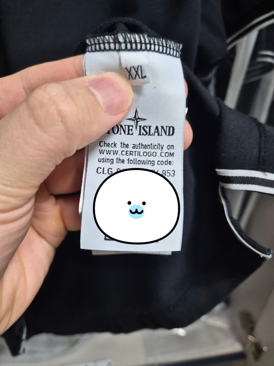 정품 스톤아일랜드 PK카라 반팔티 XXL-110 상품이미지6