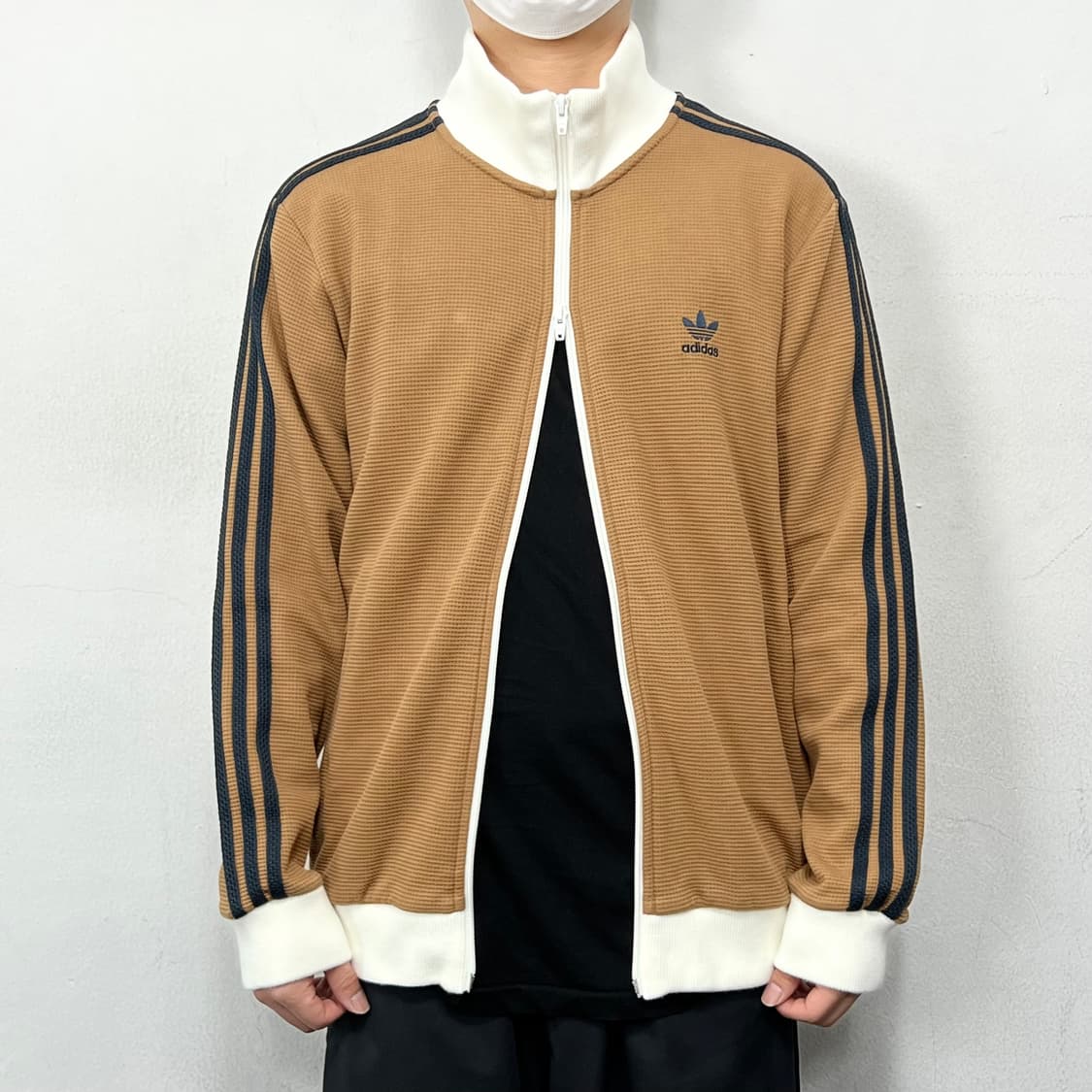 아디다스 삼선 오리지널 와플 트랙탑 져지 화이트 브라운 상품이미지3