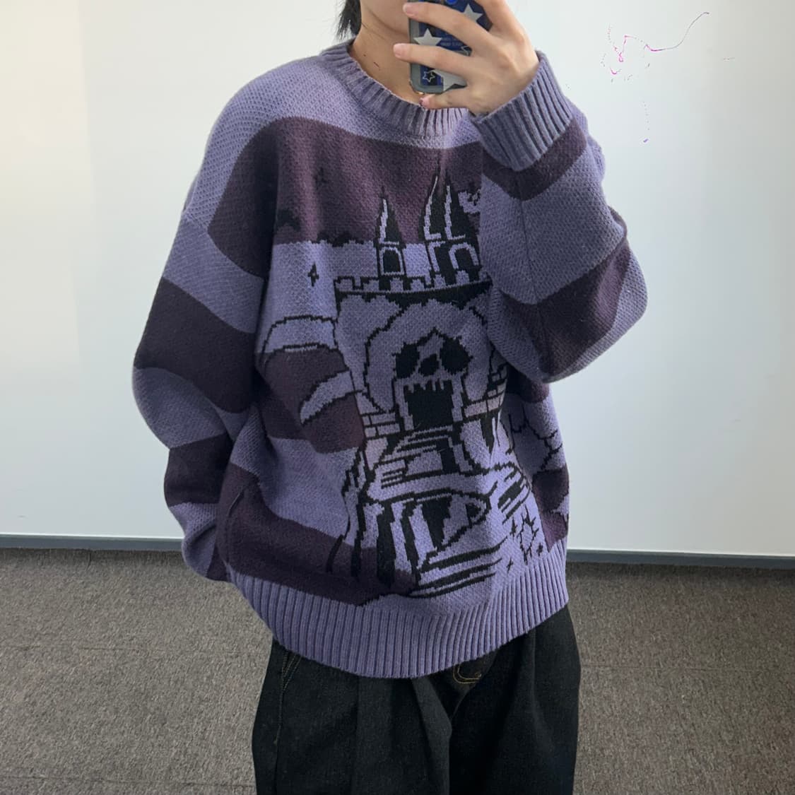 Niceghostclub 나이스고스트클럽 head castle 다크퍼플 상품이미지2