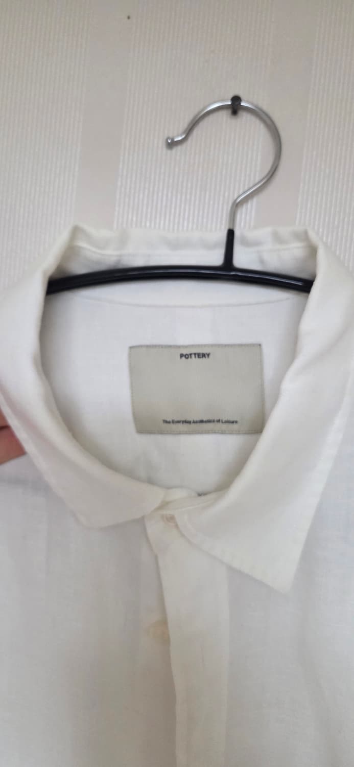 포터리 컴포트 린넨 셔츠 화이트 2 상품이미지3