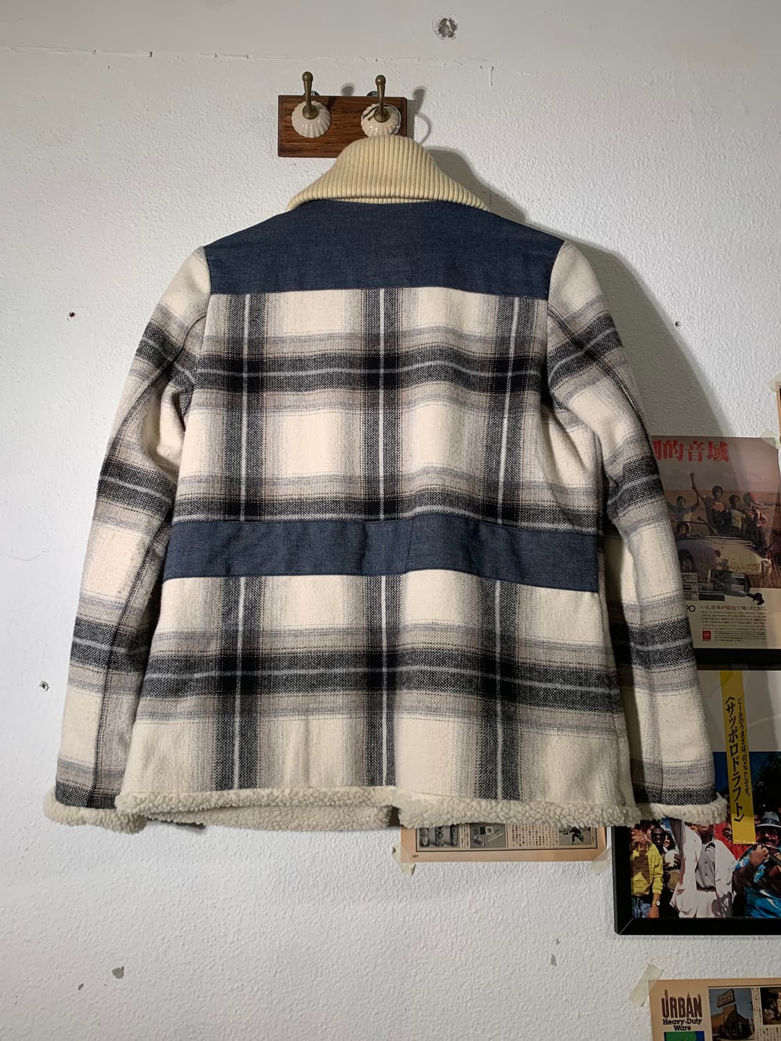 빔즈하트 보아 체크 자켓 상품이미지4