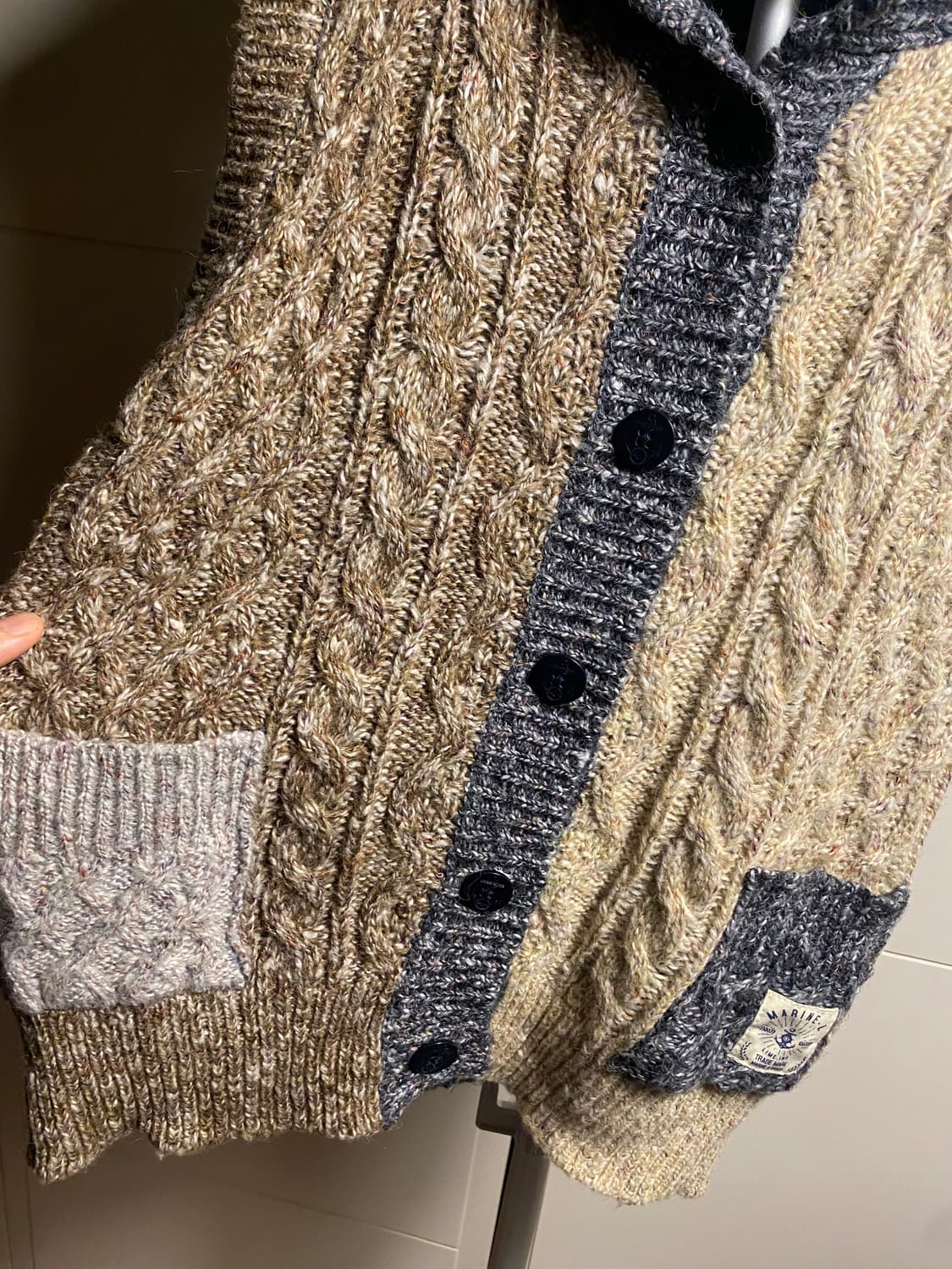 LIME.INC 케이블 니트 조끼 M 상품이미지4