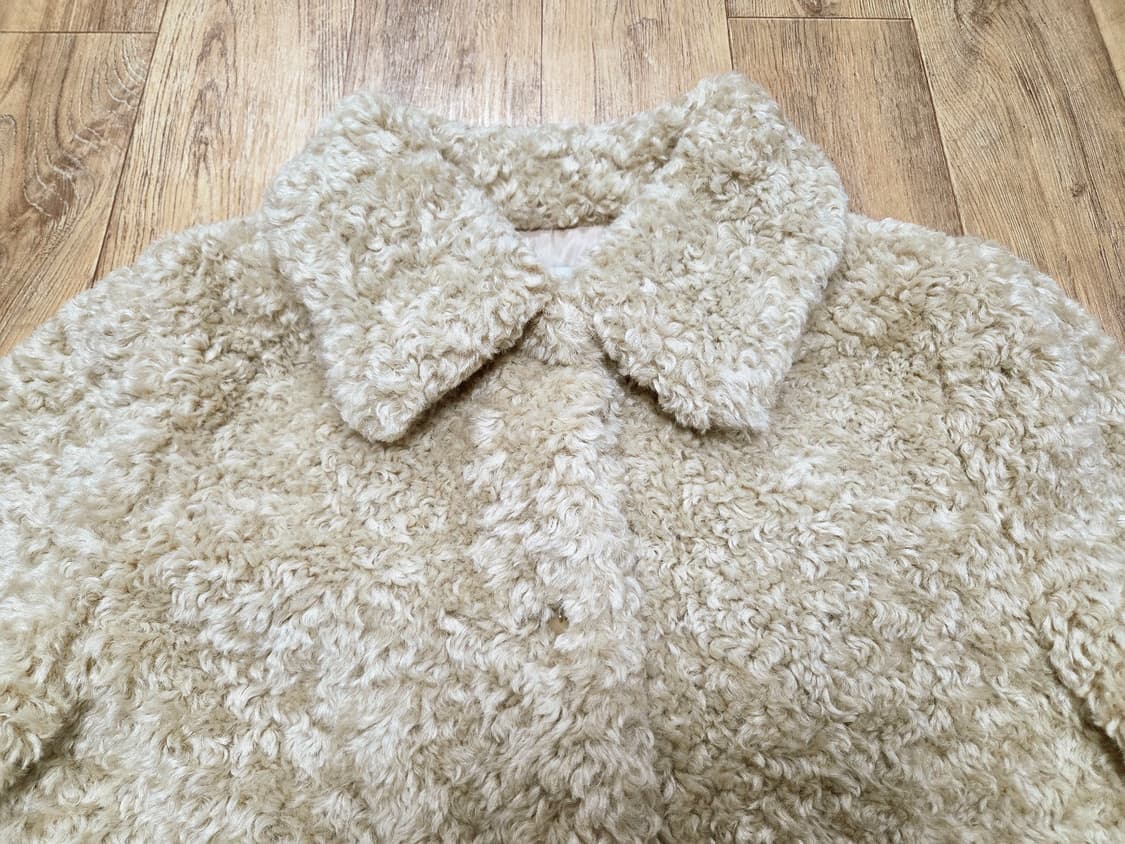 드온도(de Ondo) 카나 시어링 푸들퍼 자켓 프리사이즈 새상품 상품이미지7