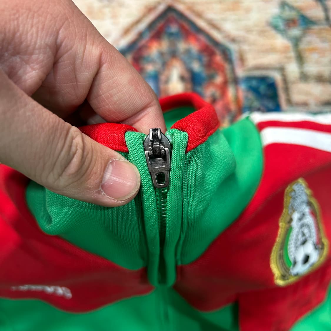 [L] 00s 아디다스 맥시코 국대 져지 트랙탑 상품이미지5