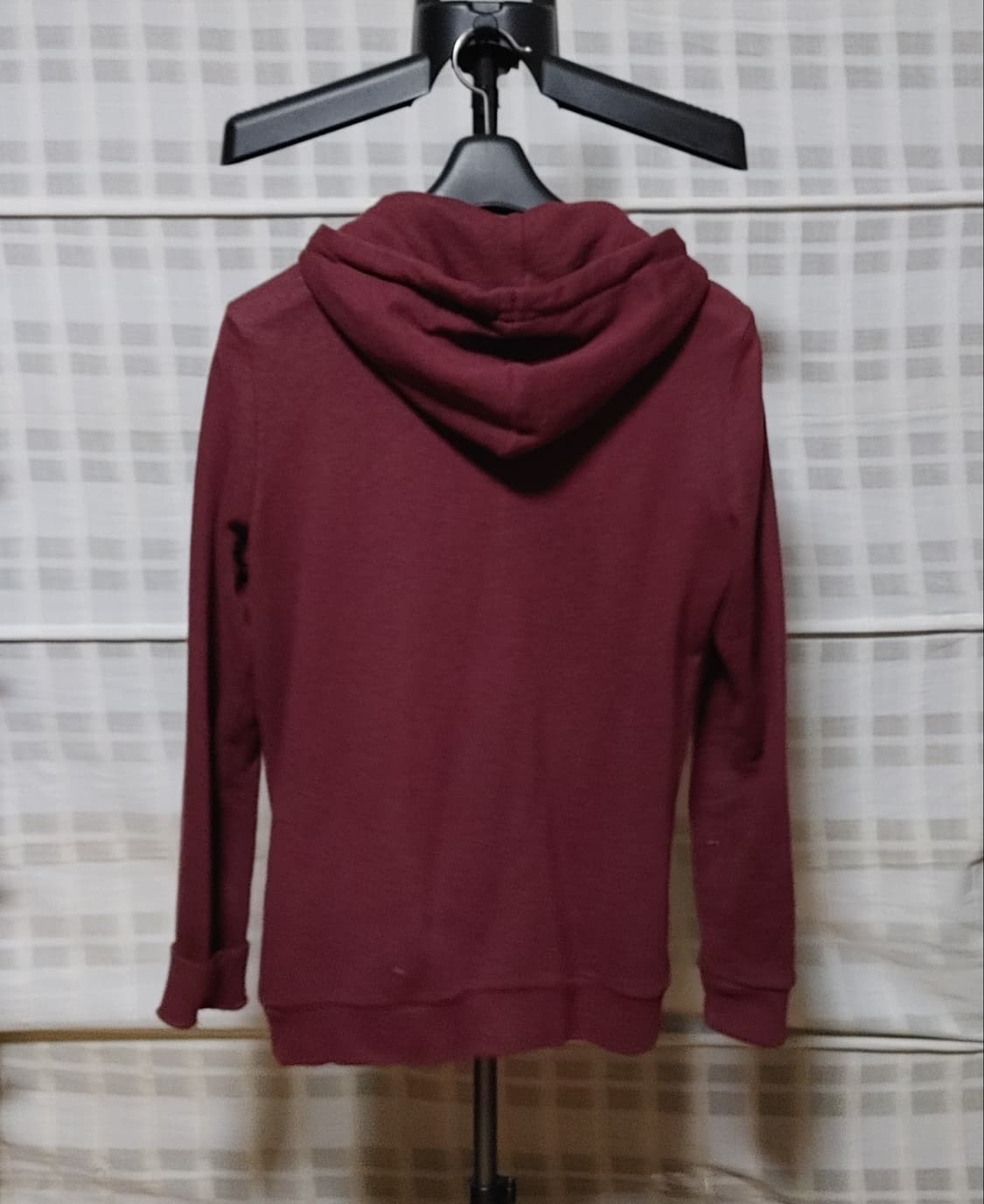 (H&M) 버건디 후드 집업 티셔츠 S (95) 상품이미지2