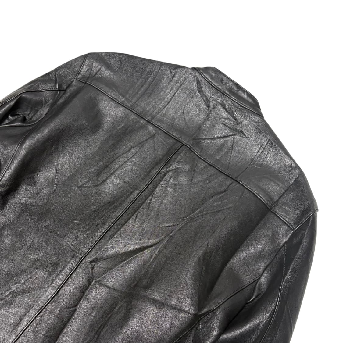 china collar leather jacket 상품이미지5