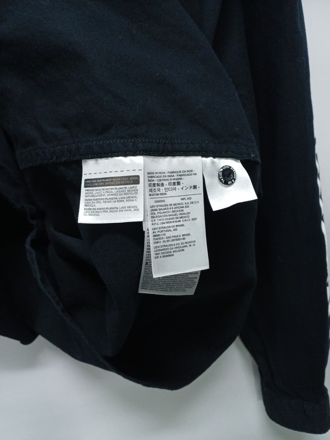 ​리바이스 남성 체커보드 로고 후드 셔츠 자켓 상품이미지10