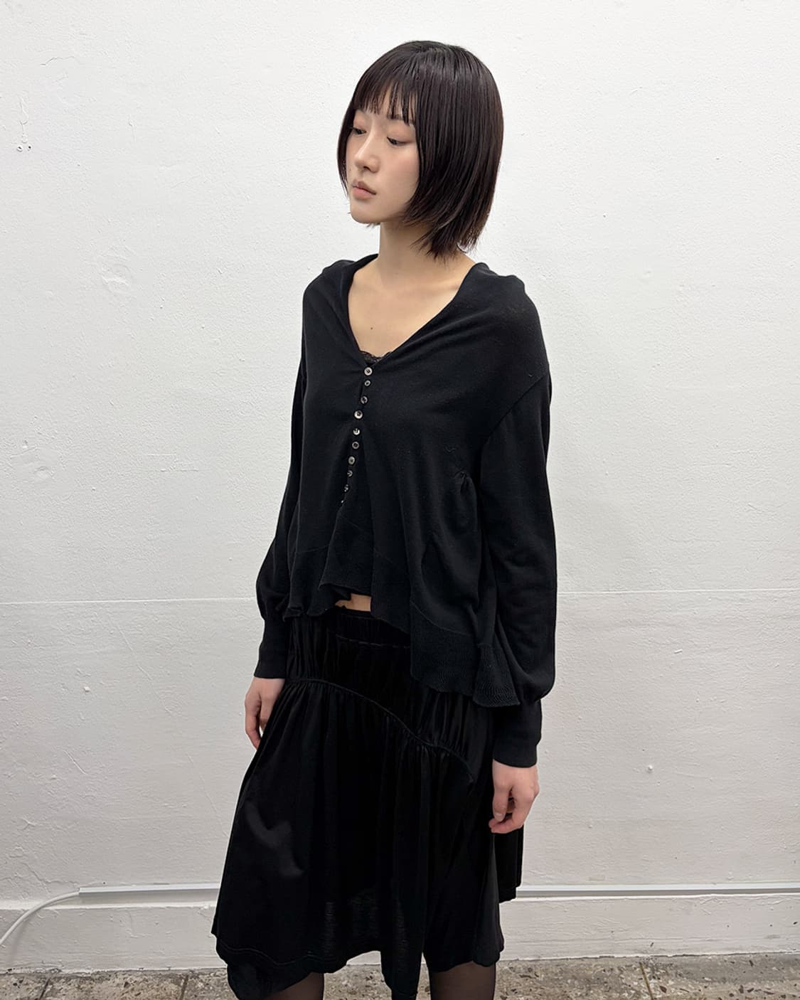 스나오 쿠와하라 페플럼 가디건 상품이미지3