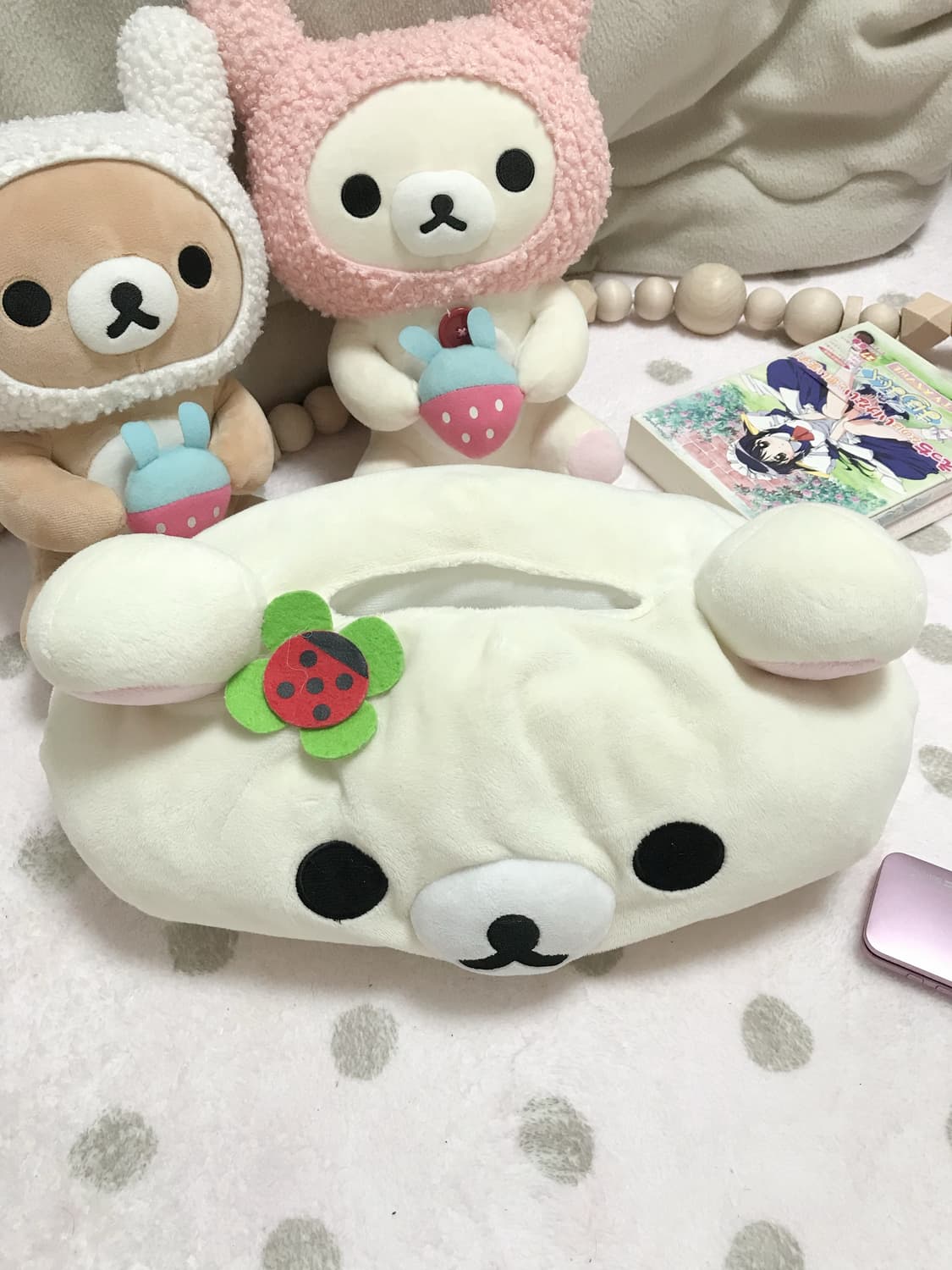 코리락쿠마 휴지케이스 상품이미지1