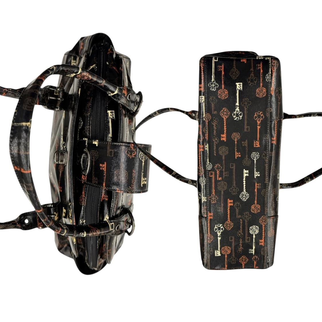 히스테릭글래머 PVC 키패턴 숄더백 블랙 상품이미지8