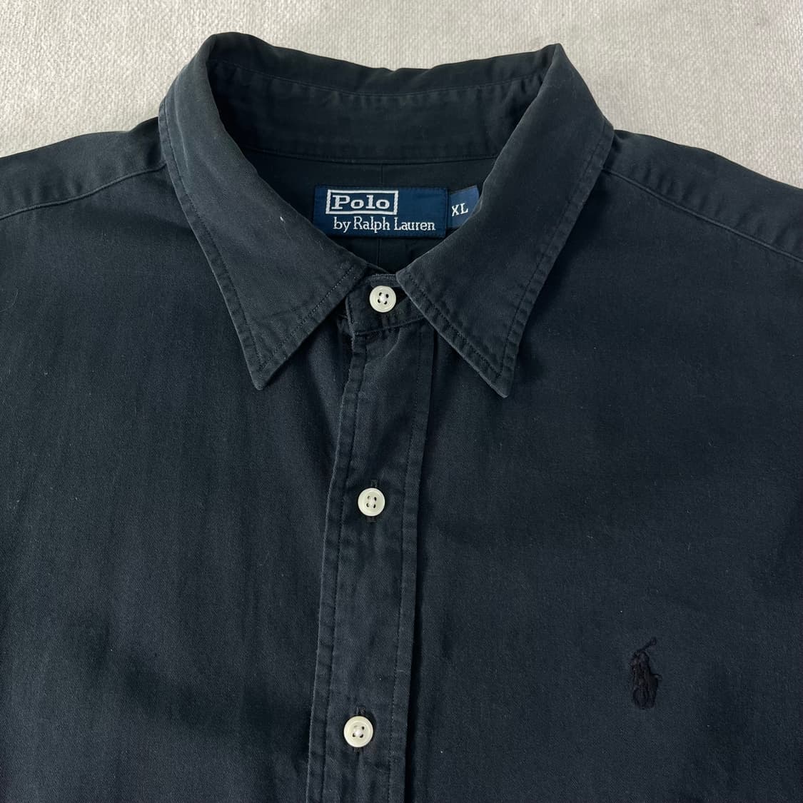 105 폴로랄프로렌 블랙 코튼 셔츠 상품이미지2