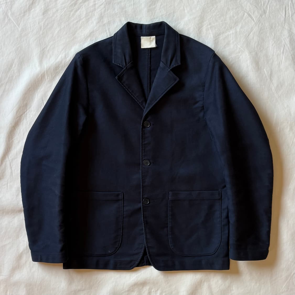 [44-44반] FRANCE 프렌치 블랙 헤비 몰스킨 자켓 상품이미지4