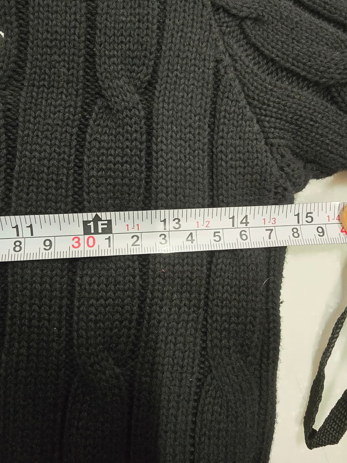 폴로 랄프로렌 케이블 반팔 니트 블랙m 상품이미지8