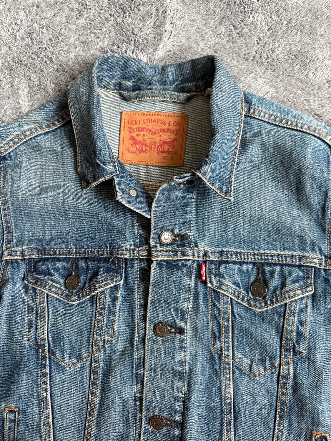 리바이스 3세대 데님자켓 청자켓 S 상품이미지4