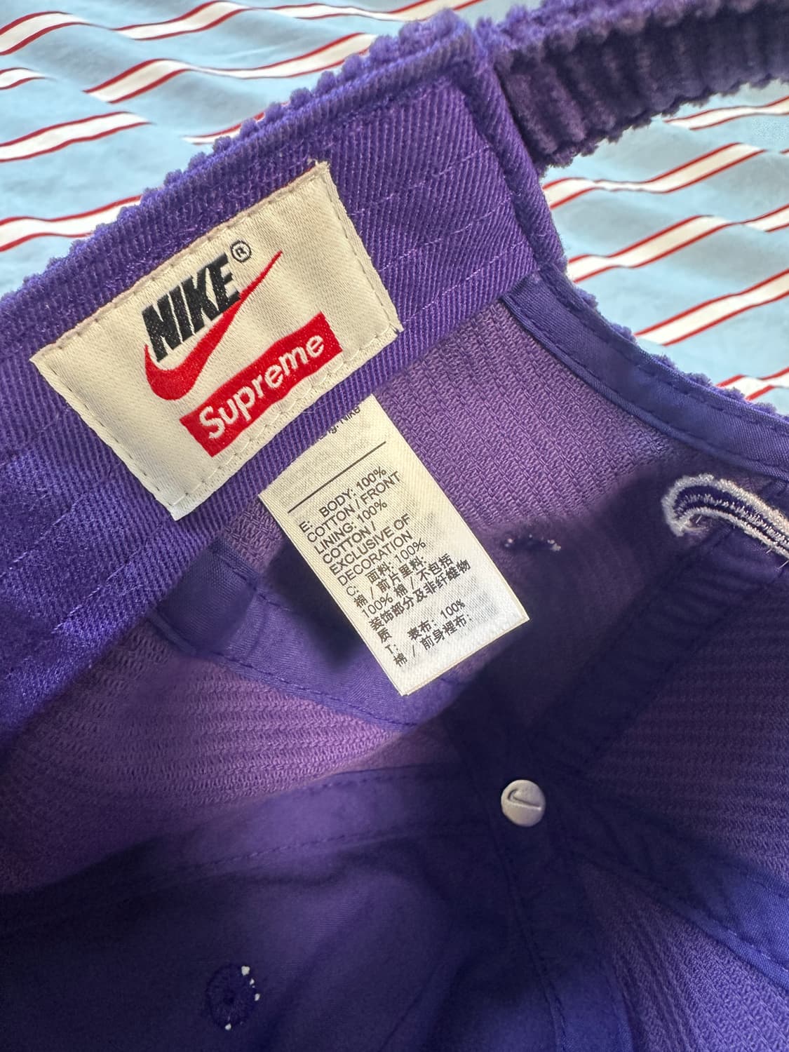 슈프림 나이키 코듀로이 캡 상품이미지3