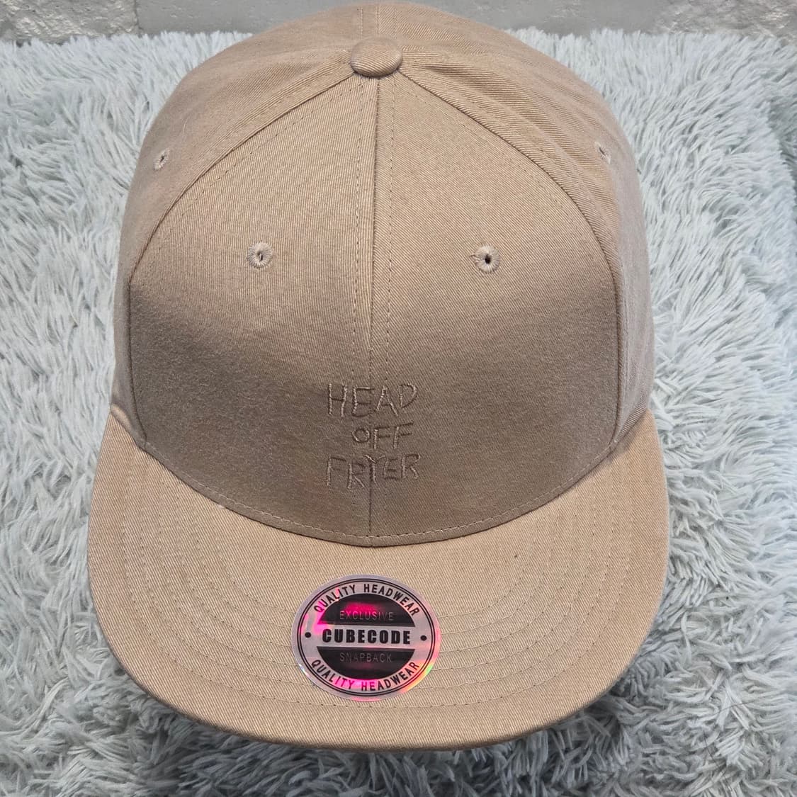 p1-2:큐브코드 스냅백 베이지 (56-59cm) 상품이미지1