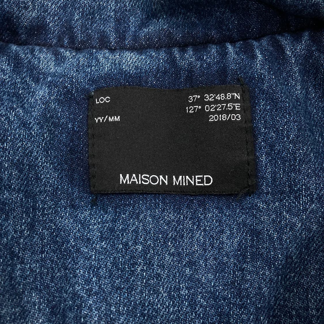 메종미네드 인사이드 보아 데님 패딩 상품이미지3