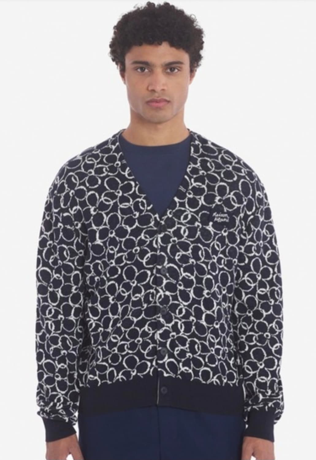 메종키츠네 앱스트랙트 데이지 자카드 가디건 상품이미지7