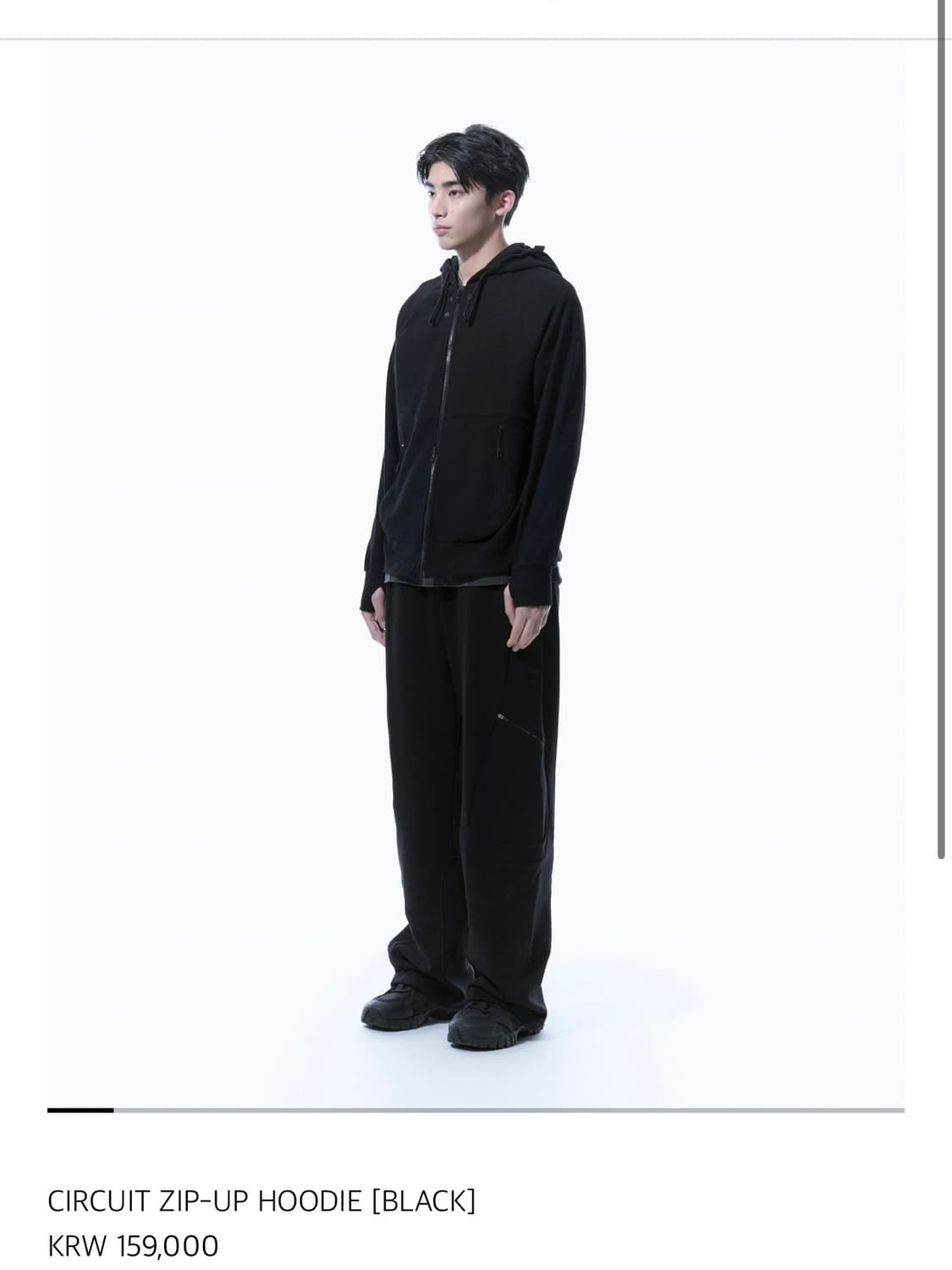 산산기어 집업 CIRCUIT ZIP-UP HOODIE [BLACK] 상품이미지1
