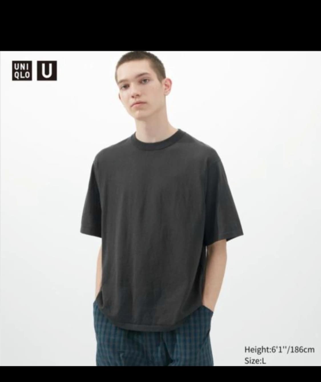 유니클로U 니트 티셔츠 상품이미지1