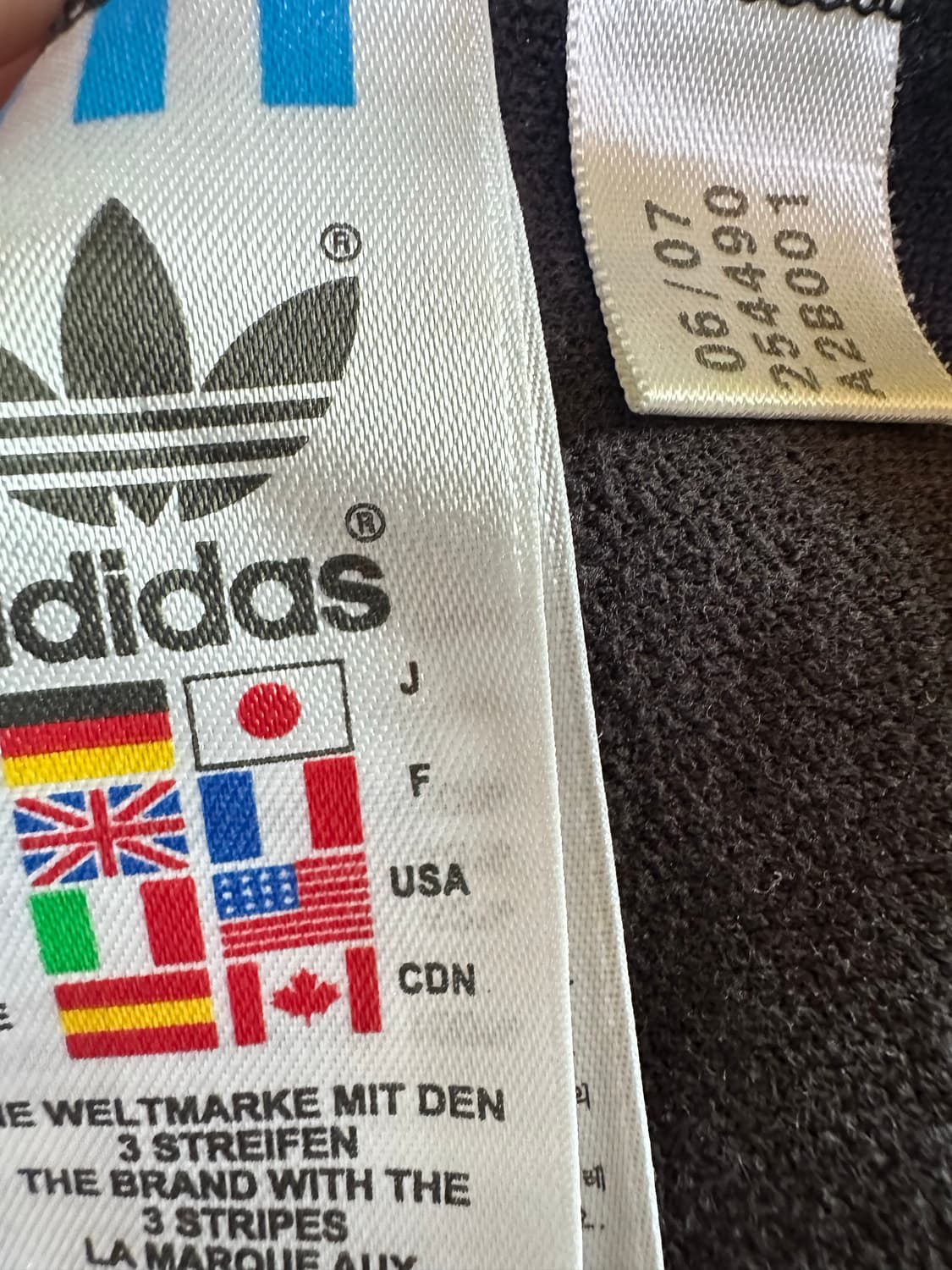 아디다스 베켄바우어 져지 아디다스 블랙 무지개 삼선 아디다스구형 월드져지 상품이미지5