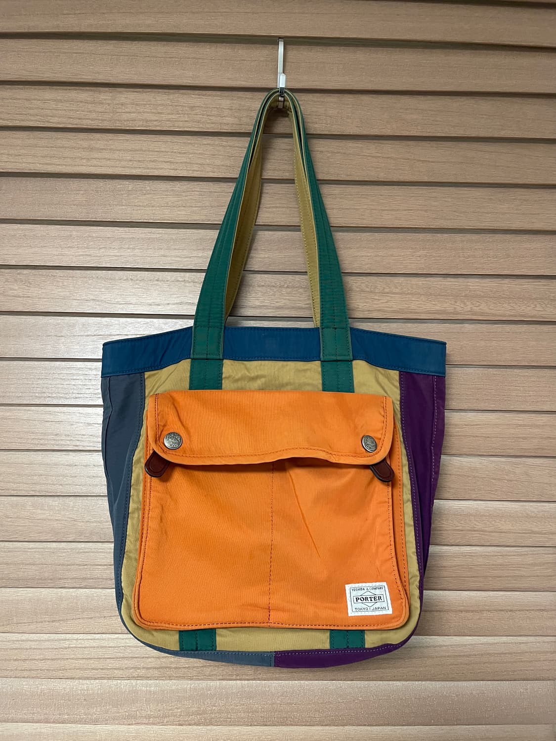 포터X빔즈보이 컬러 블록 토트백 상품이미지1