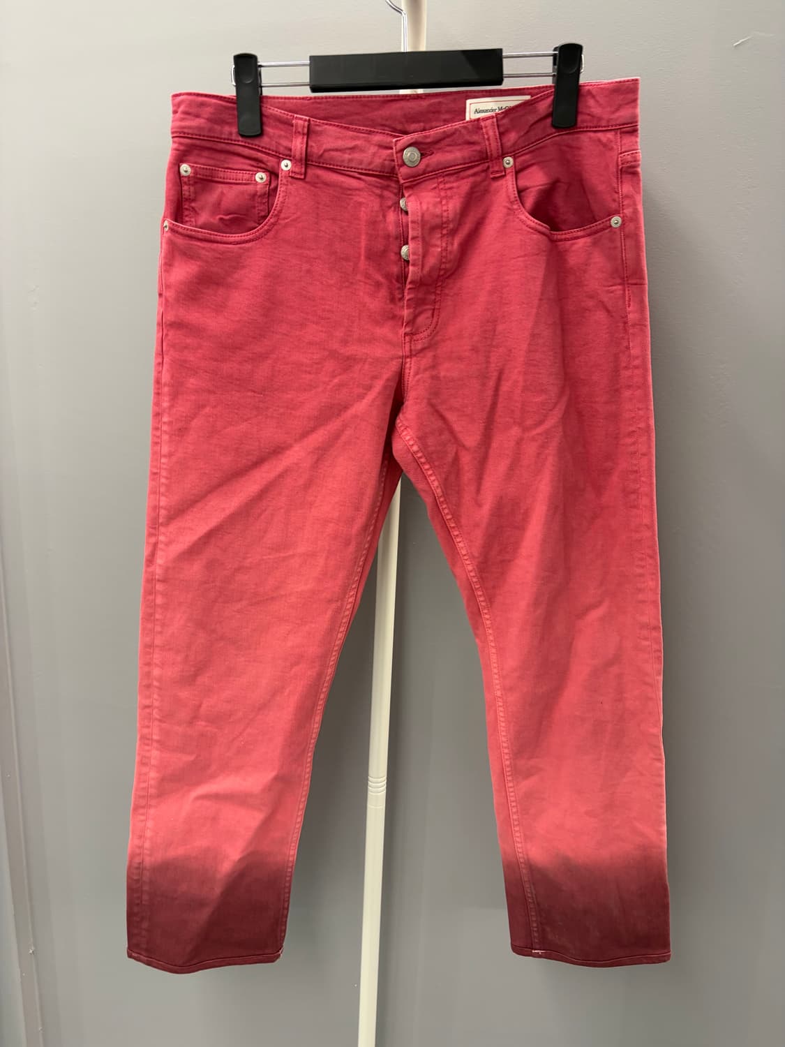 Alexander McQueen red ombre jean 48 상품이미지2