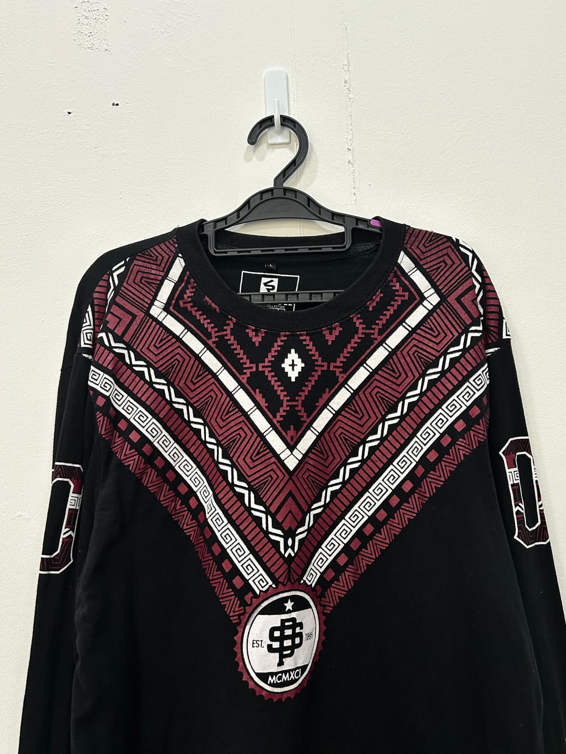 [L] 사우스폴 기하학 패턴 롱슬리브 긴팔티 남성 L 상품이미지3