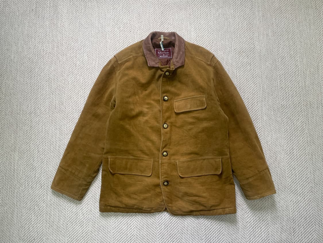 말보로 클래식 브라운 레더카라 헌팅자켓  J04162 상품이미지1