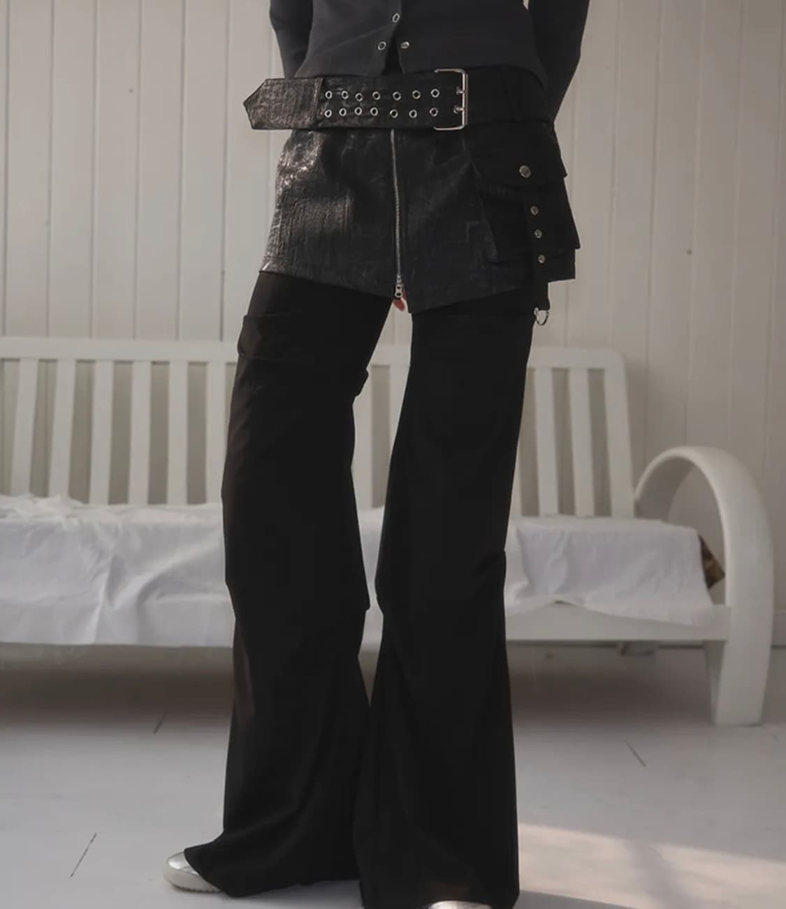 로제프란츠 벨트 포켓 레이어드 스커트 상품이미지2