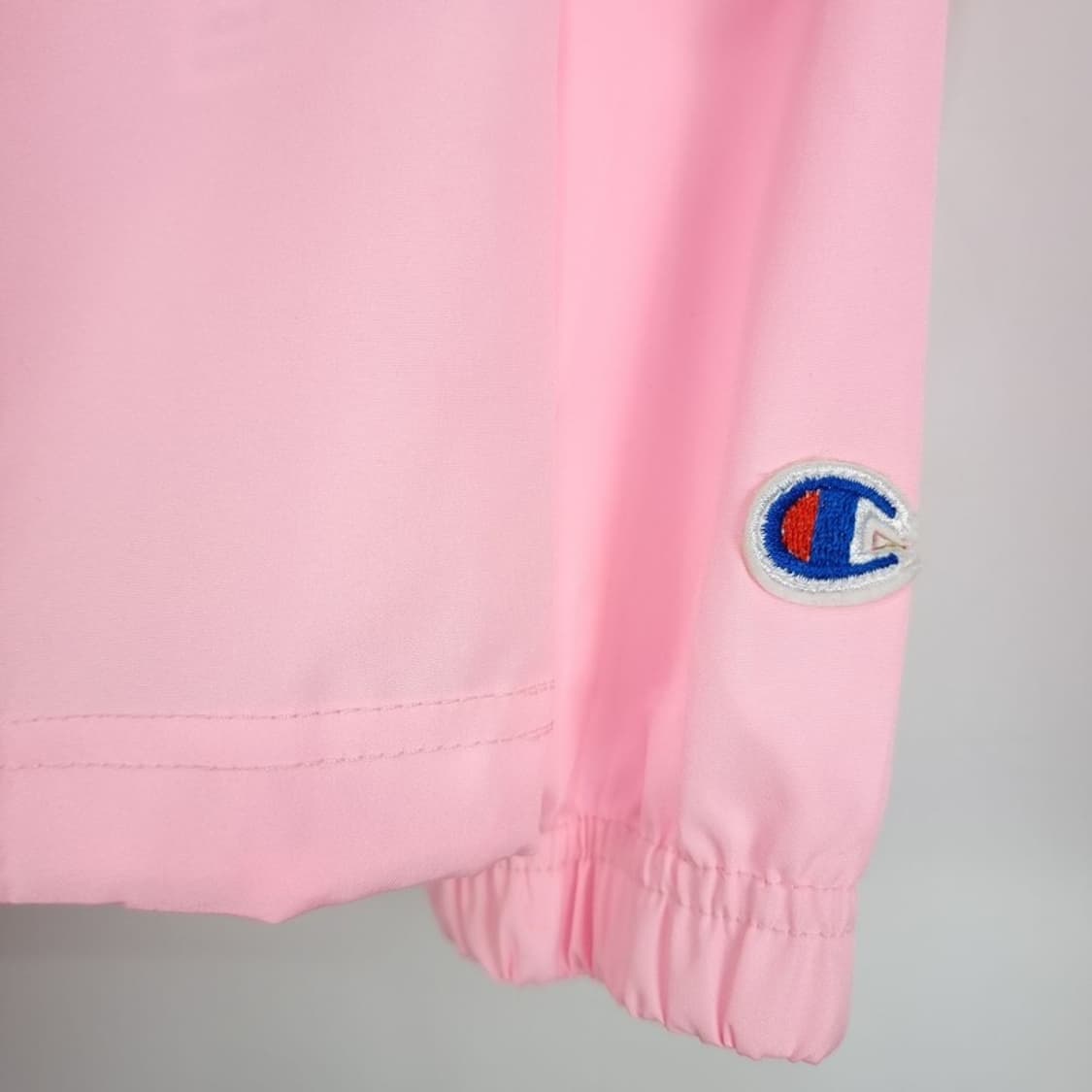 [챔피온] 로고 자수 오버핏 후드 바라막이 아노락 자켓 핑크 M18898 상품이미지7
