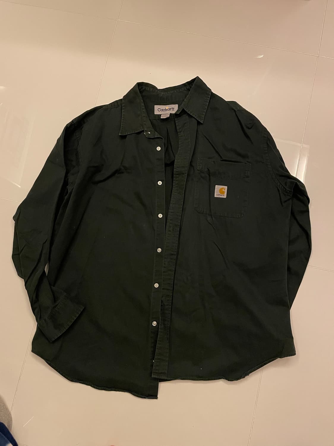 Carhartt 빈티지 셔츠 딥그린 상품이미지1
