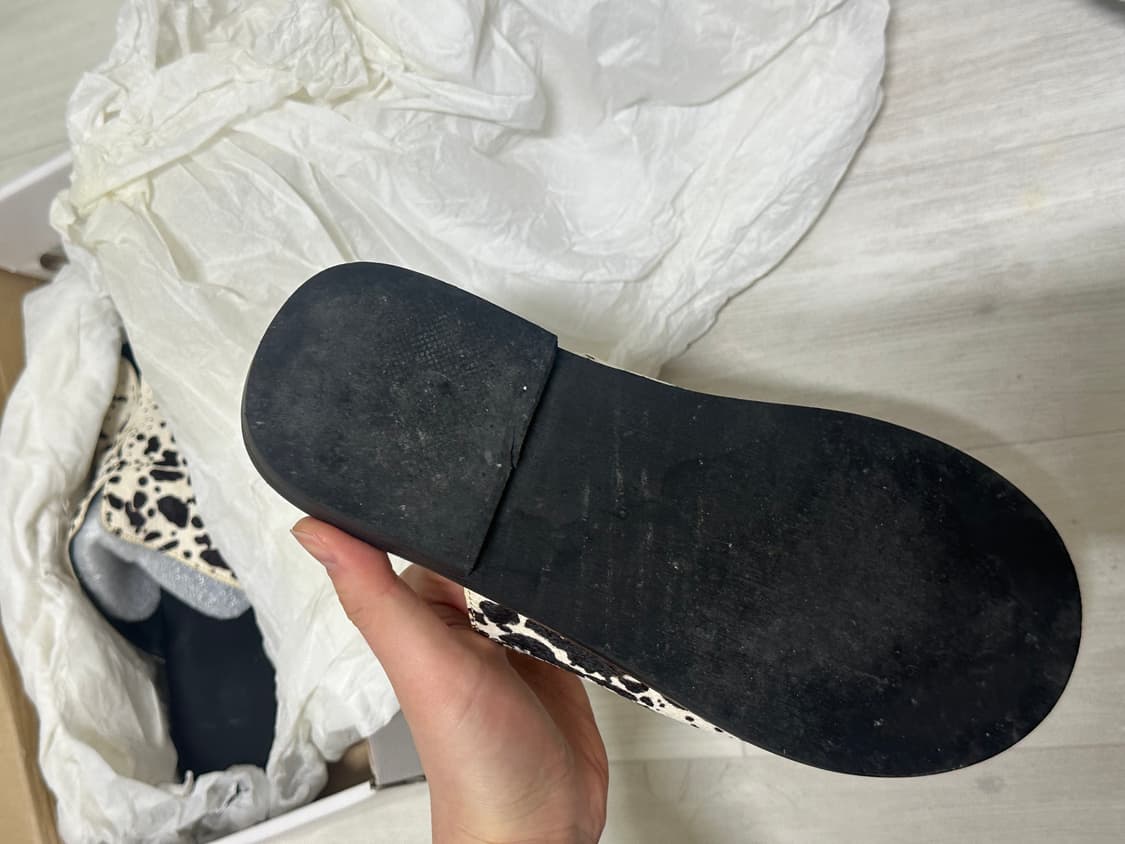 마뗑킴 슬라이드 샌들 인 드롭 페인트 상품이미지7