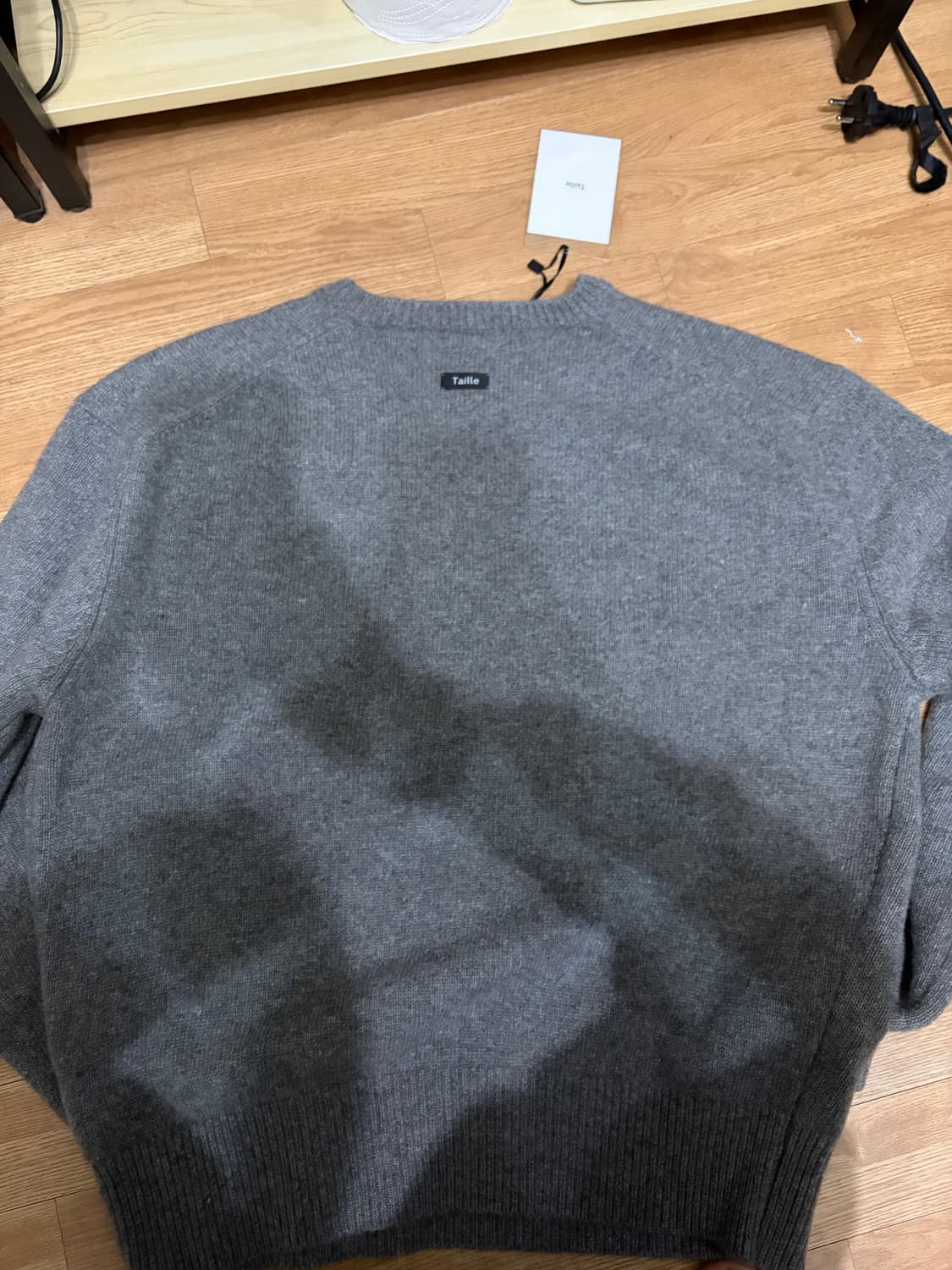 타일레 파르마 울 브이넥 니트 그레이 상품이미지2