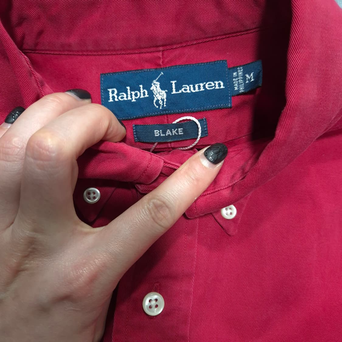 폴로랄프로렌 레드 셔츠 M 상품이미지4
