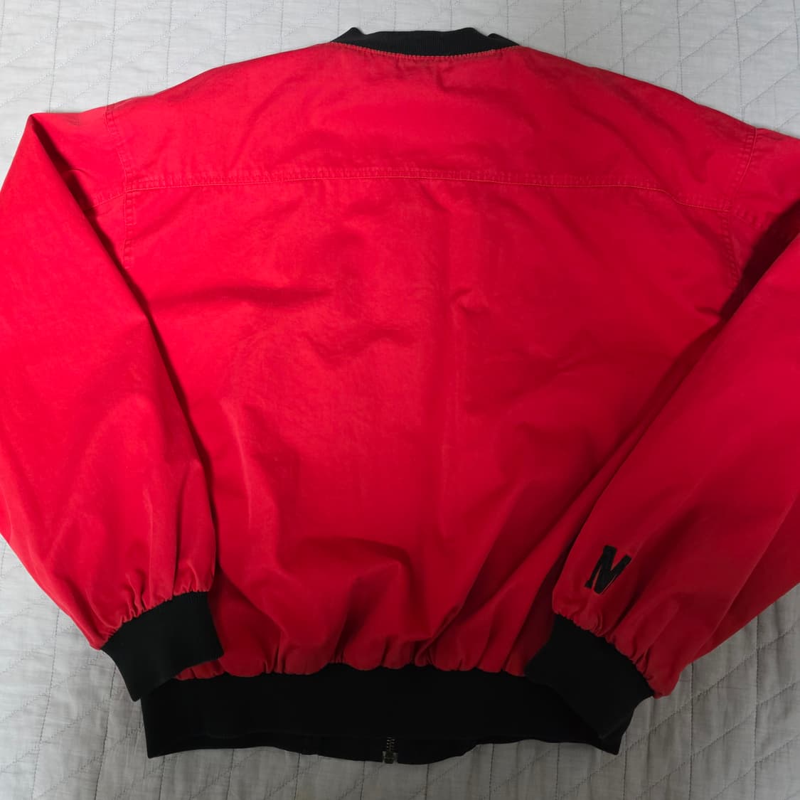 [XL] 90s 빈티지 말보로 리버시블 봄버 자켓 블랙/레드 시보리 상품이미지8