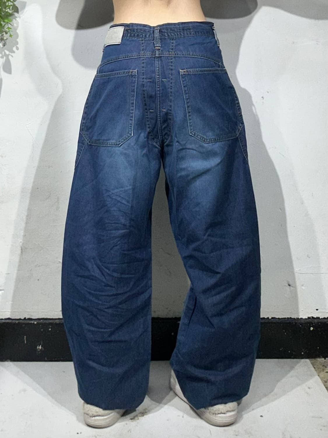 90-00s 마리떼 프랑소와 저버 중청 와이드 데님 팬츠 청바지  상품이미지3