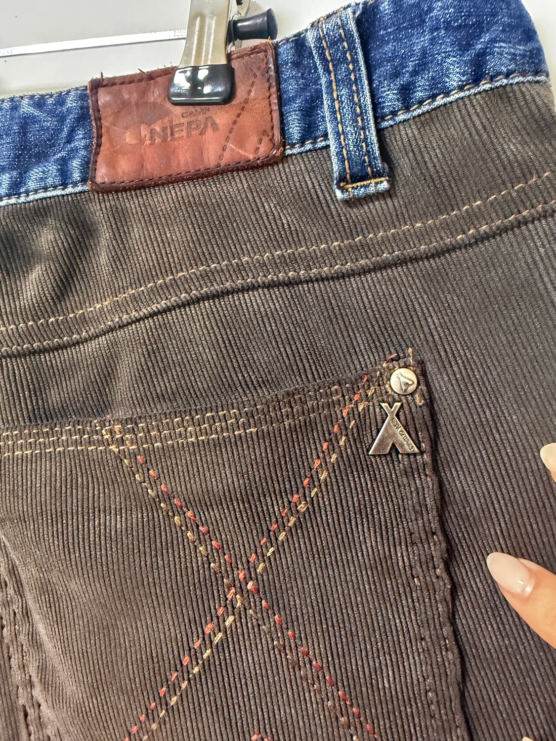 💙 NEPA 네파 데님 팬츠 32 / 데님 골덴 믹스 팬츠 💙 상품이미지4