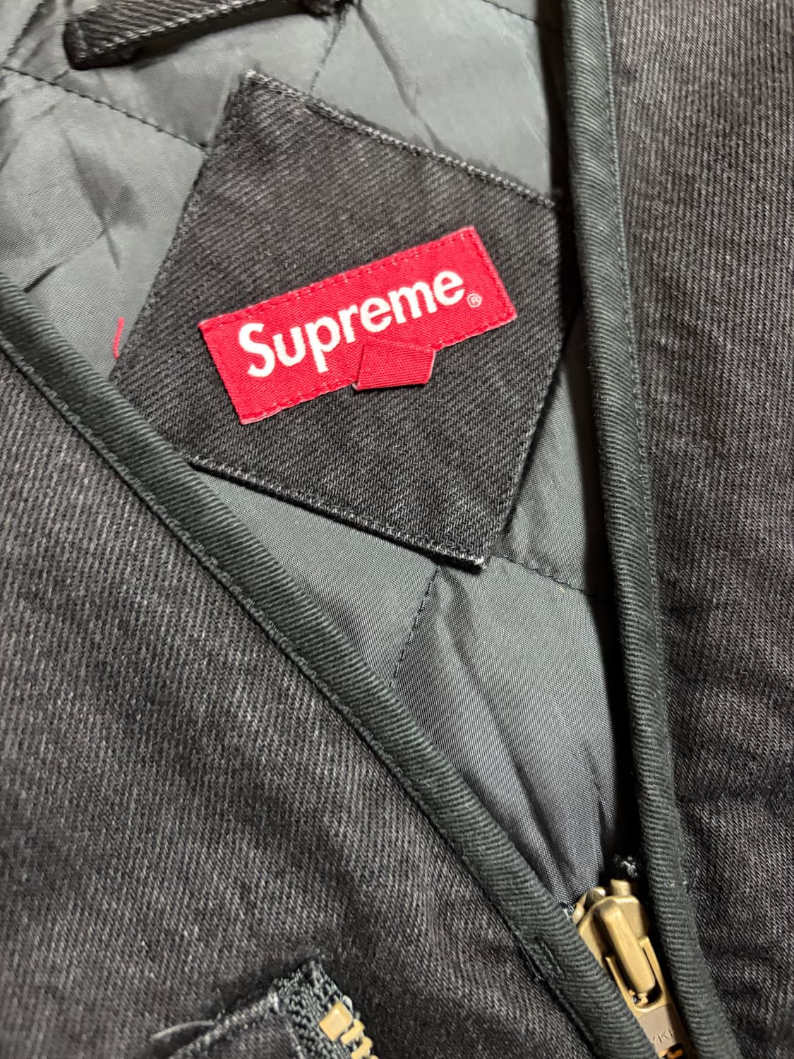 슈프림 집업 데님 조끼 상품이미지3