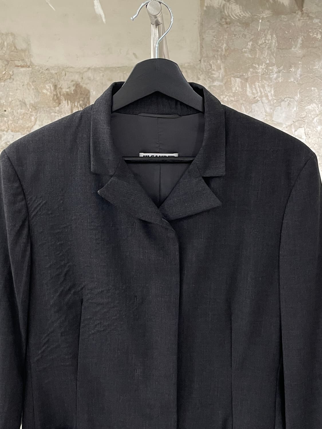 질샌더 차콜 클래식 울 수트 셋업 상품이미지3