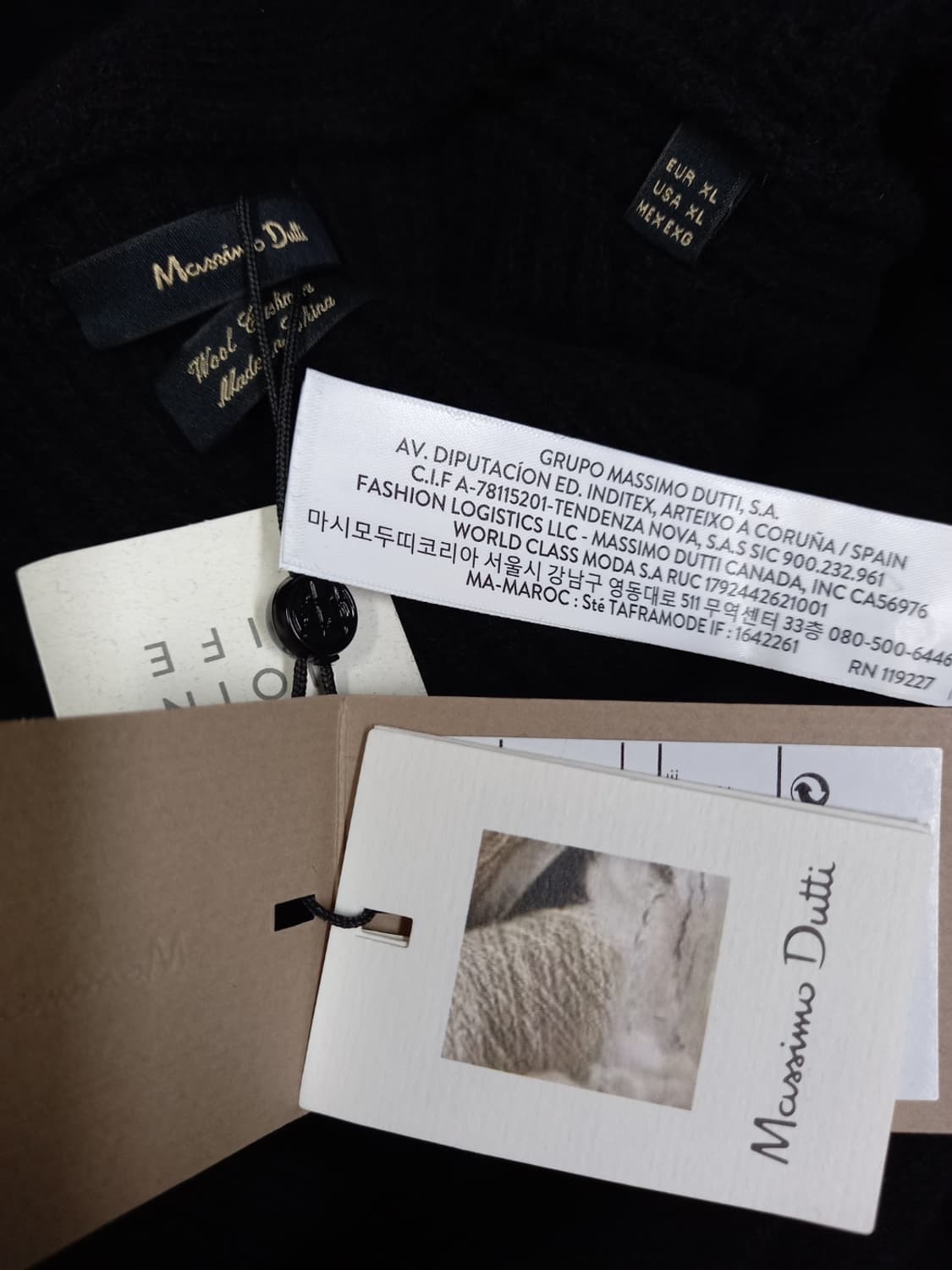 새 마시모두띠 춘추동 캐시미어블랜 니트 가디건 110 상품이미지6