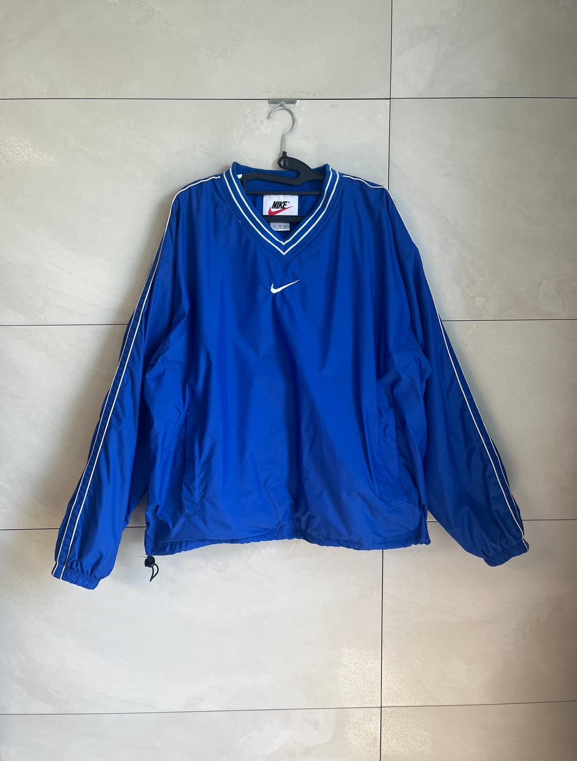[XL] 00s 나이키 올드스쿨 스우시 바람막이 웝업 블루 상품이미지1