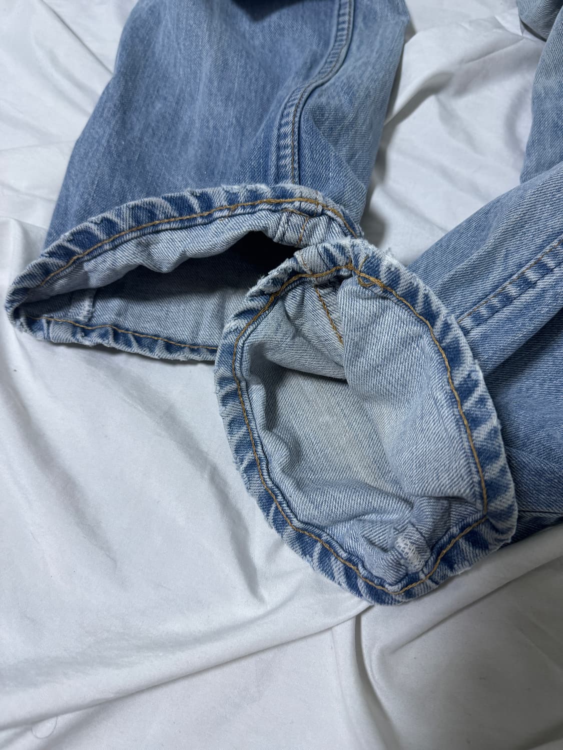 70s usa 리바이스 519 오렌지탭 데님팬츠 탈론 지퍼 상품이미지9