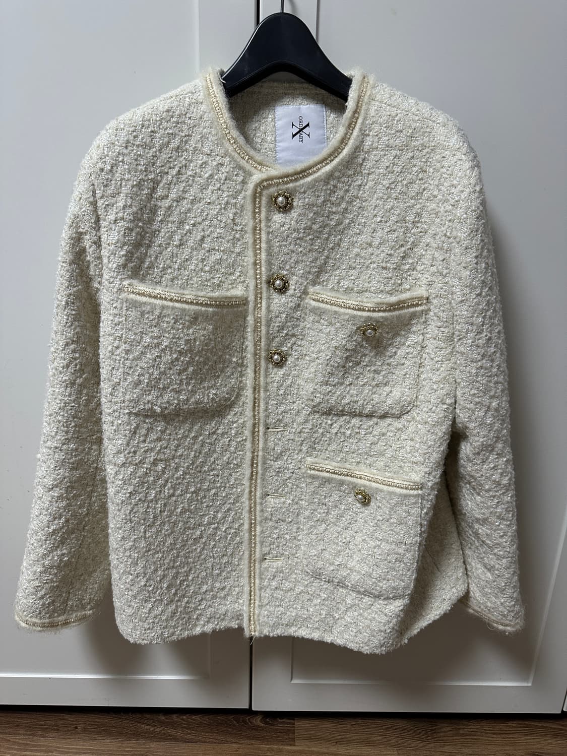 엑스오디너리 트위드 자켓 화이트 상품이미지2