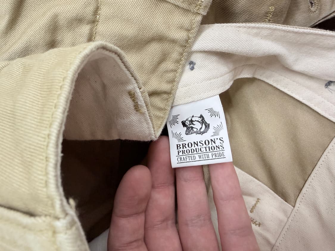 브론슨 1942 치노 팬츠 카키 us army 치노 트라우저 34사이즈 상품이미지5