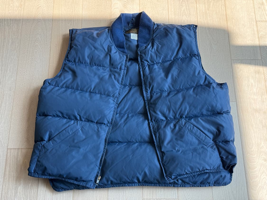 [Made in USA] 80-90s 에디바우어 블랙 택 구스다운 베스트 상품이미지2