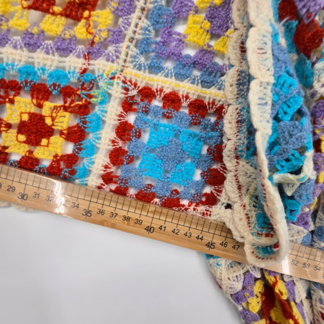 모리걸 컬러풀 모티브 크로셰 뜨개 볼레로 가디건 상품이미지3