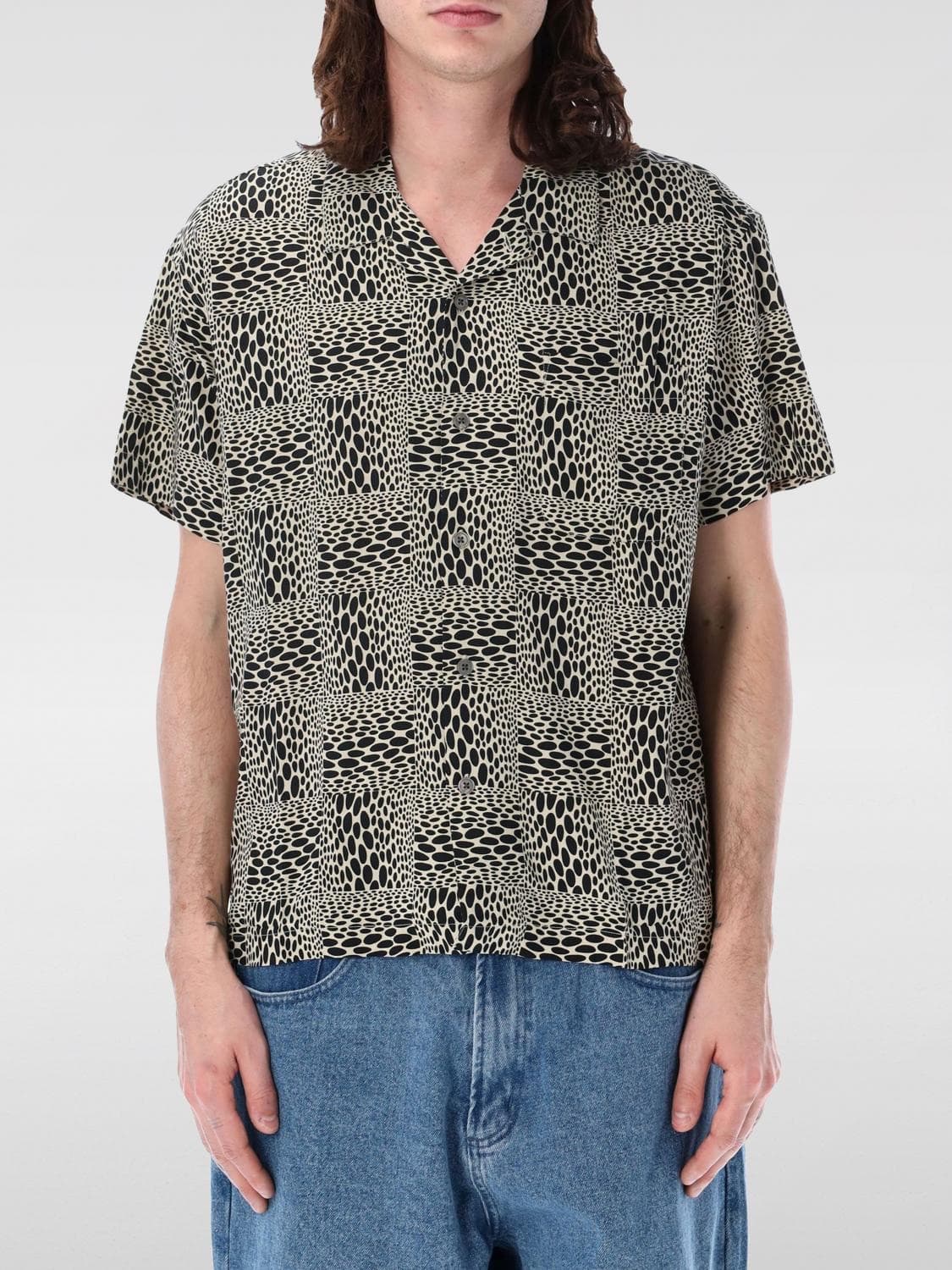 OBEY HOBART WOVEN SHIRT 오베이 반팔셔츠 XL 상품이미지1