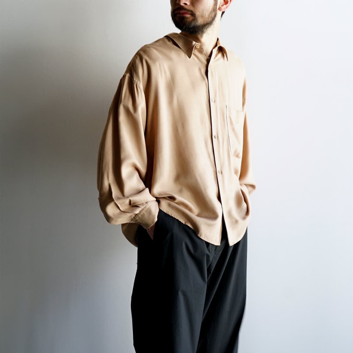 Graphpaper Viscose Big Sleeve Shirt 상품이미지4